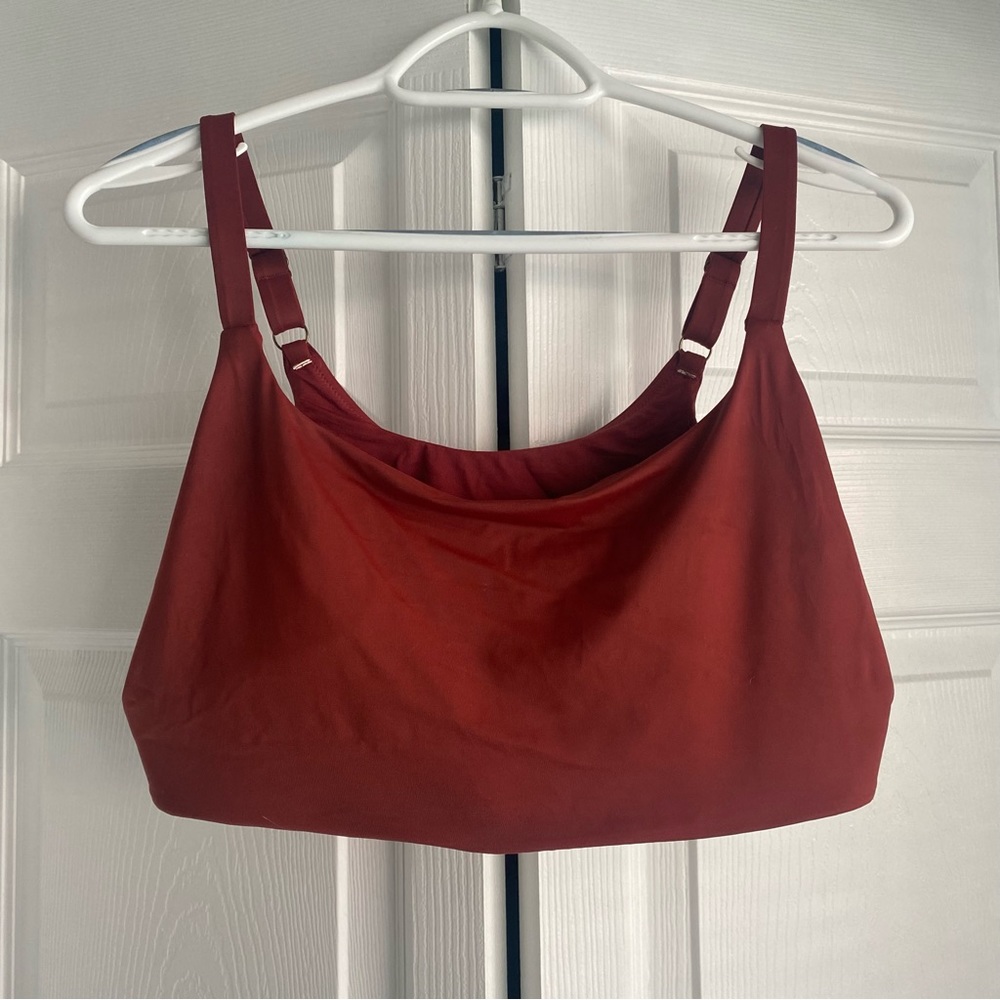 Andie Swim Maui Bikini Top in Truffle Size XXL